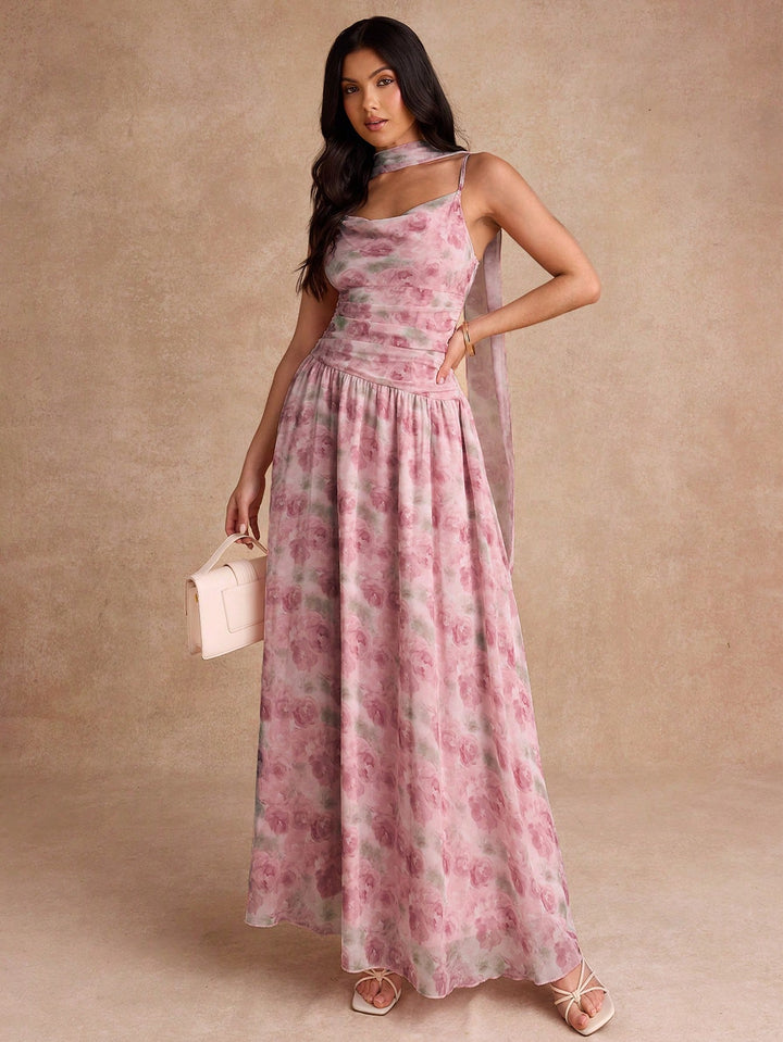 Rochie maxi SHEIN, roz