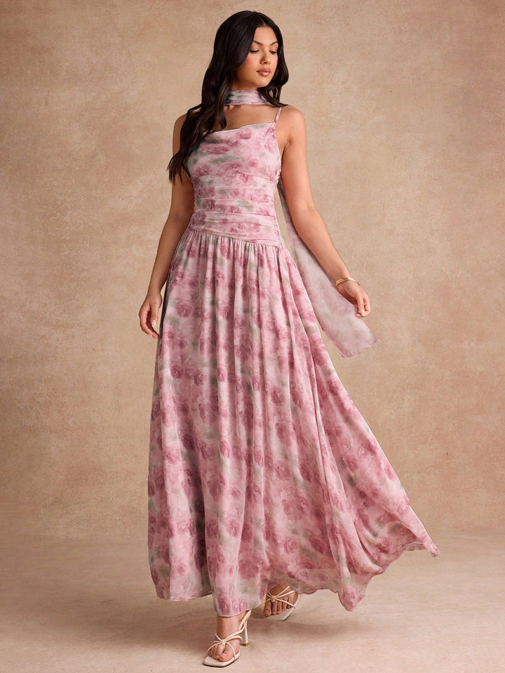 Rochie maxi SHEIN, roz