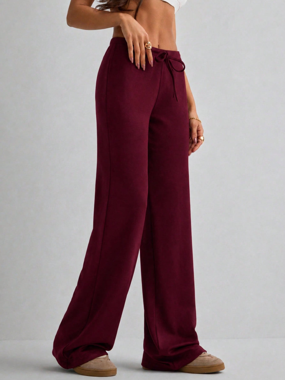 Pantaloni SHEIN, roșu