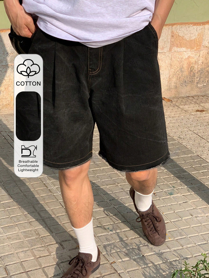 Pantaloni scurți SHEIN, negru