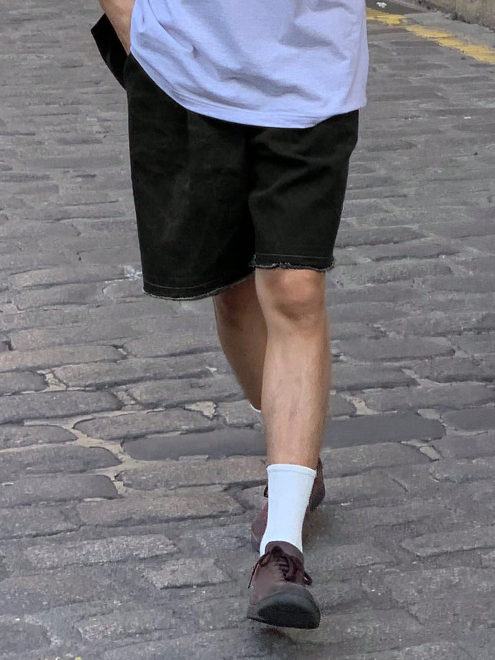 Pantaloni scurți SHEIN, negru