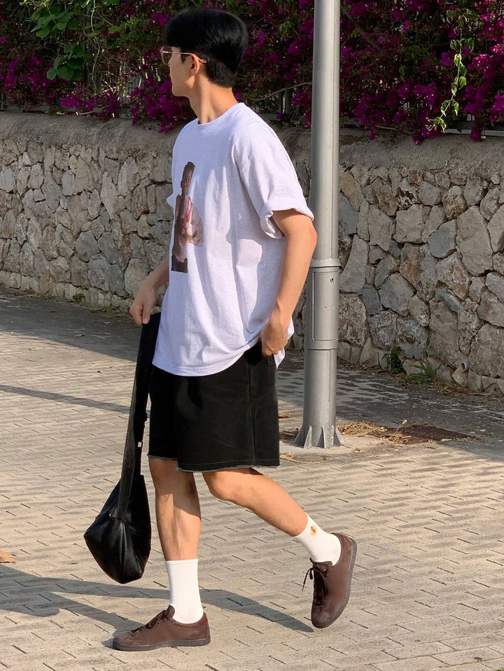 Pantaloni scurți SHEIN, negru