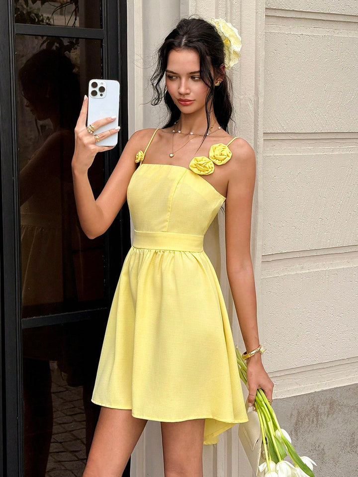 Rochie scurtă SHEIN, galben