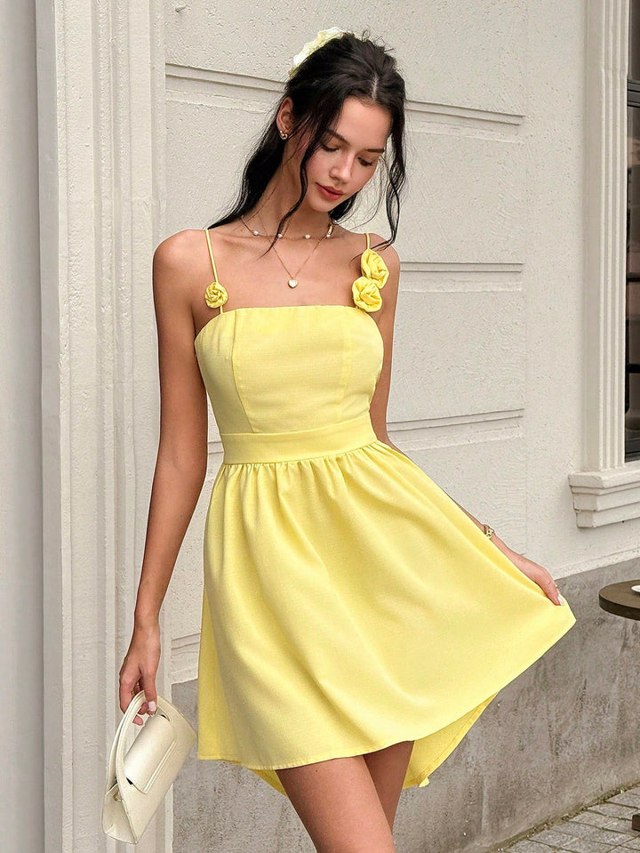 Rochie scurtă SHEIN, galben