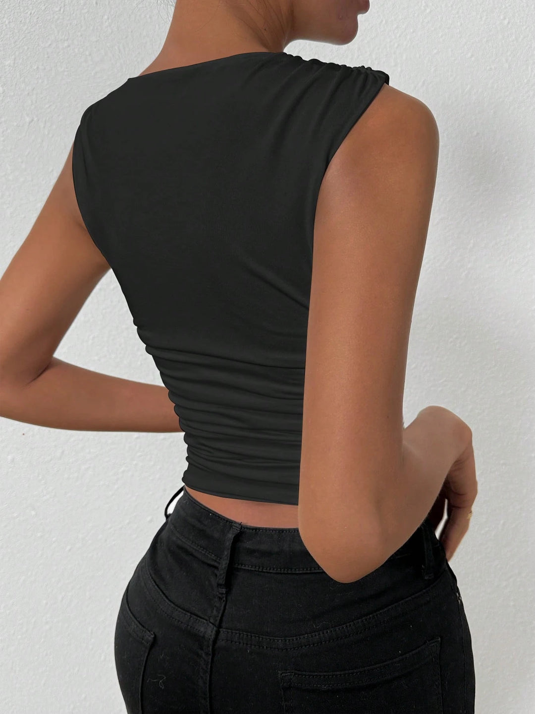 Top SHEIN, negru