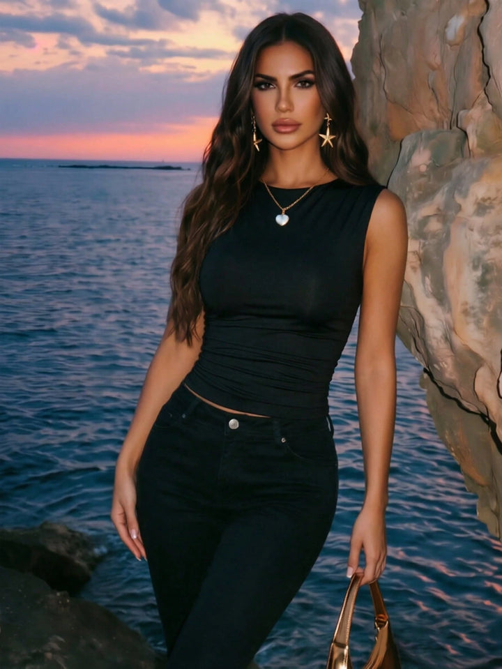 Top SHEIN, negru