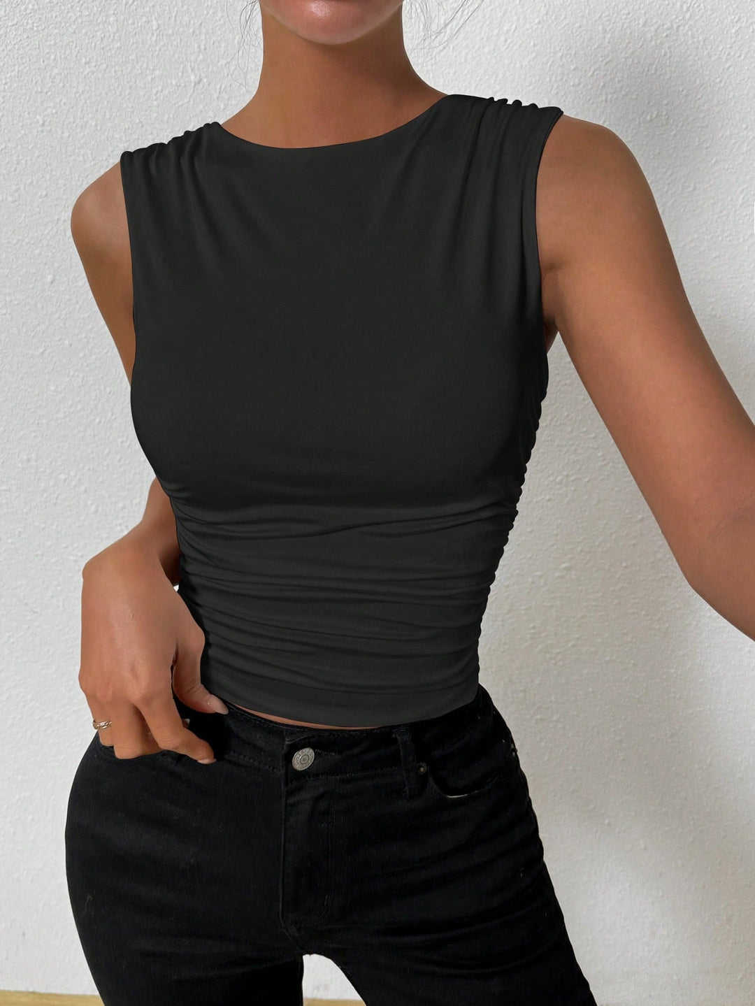 Top SHEIN, negru