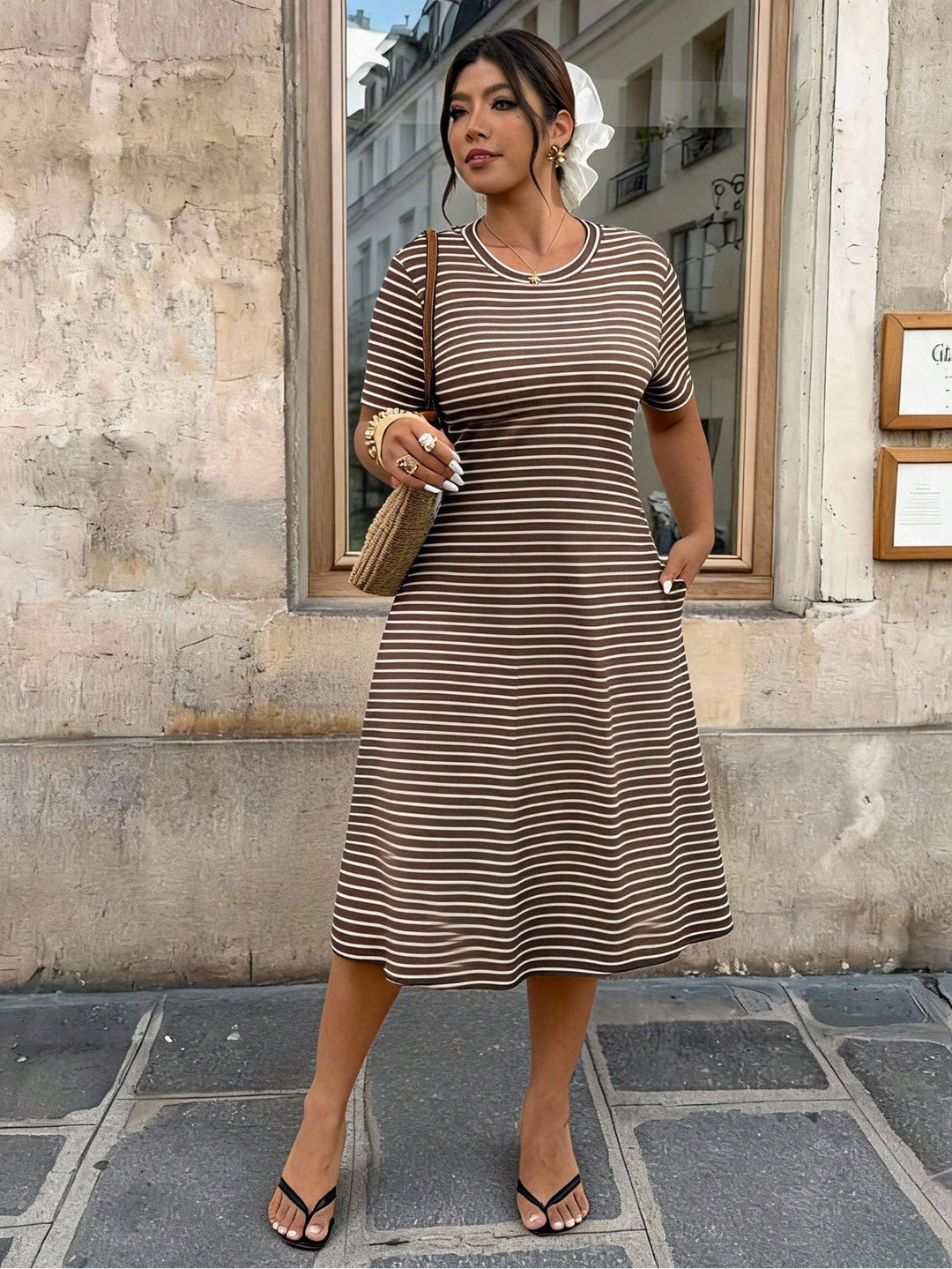 Rochie SHEIN, maro