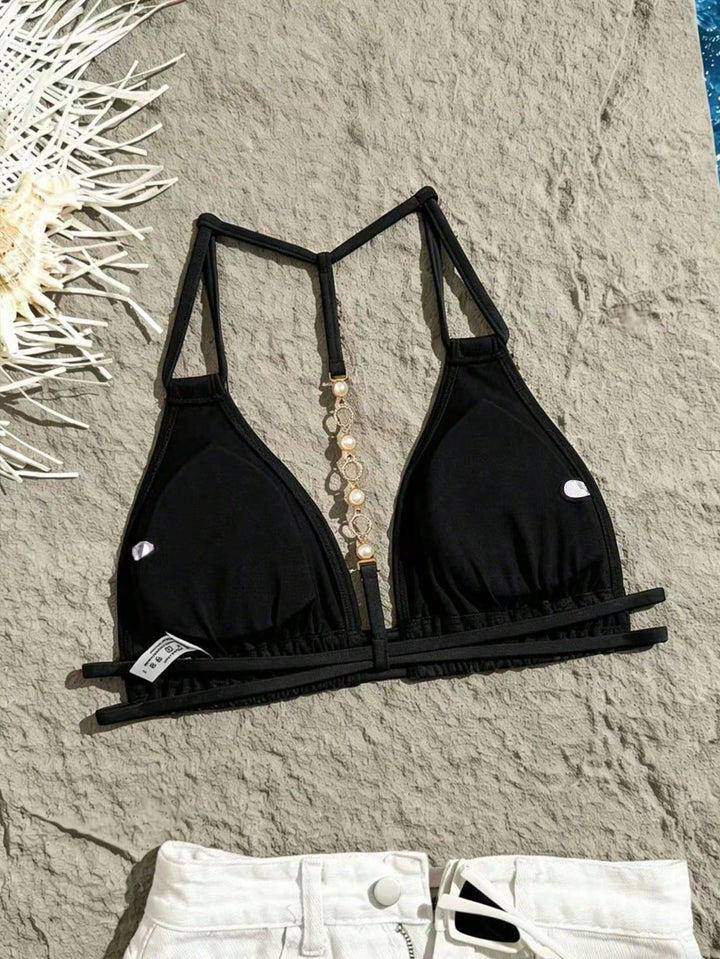 Sutien de baie SHEIN, negru