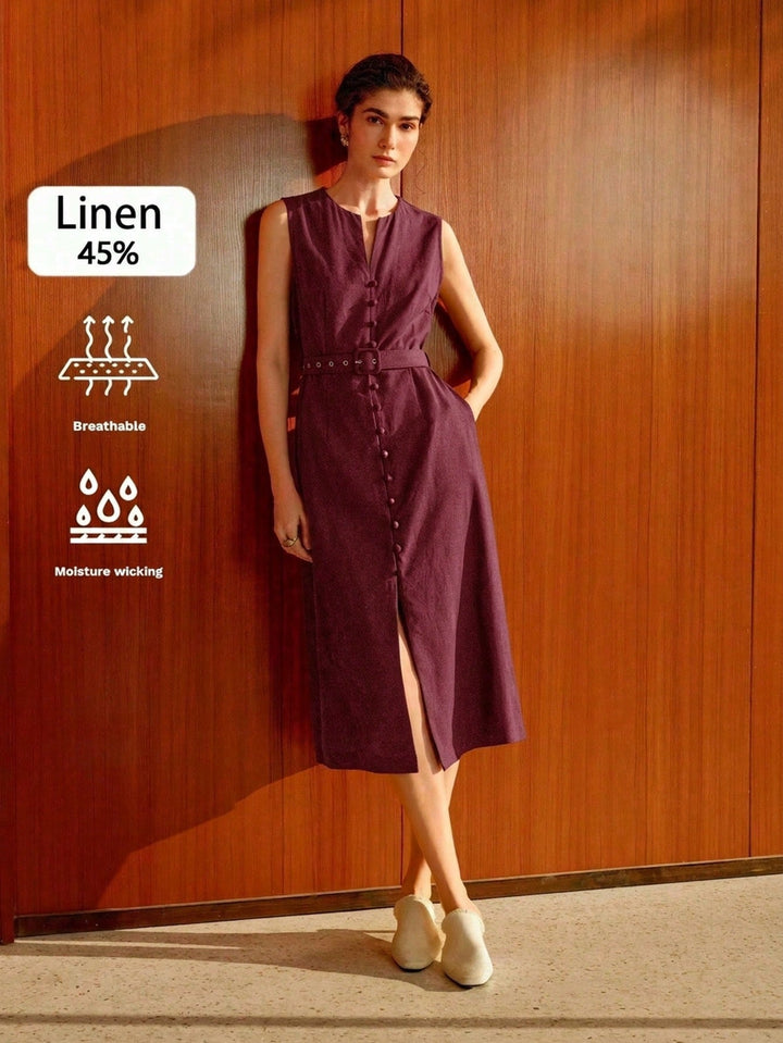 Rochie midi SHEIN, vișiniu