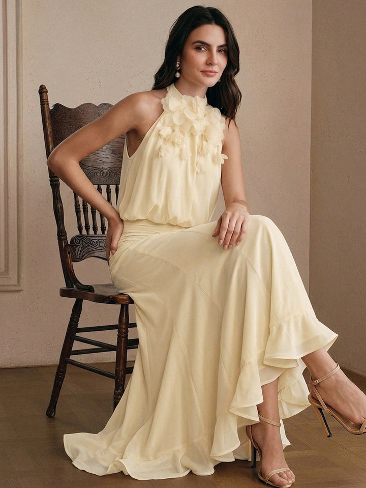 Rochie maxi SHEIN, portocaliu