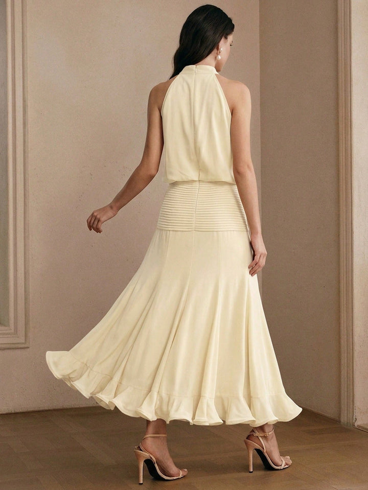 Rochie maxi SHEIN, portocaliu