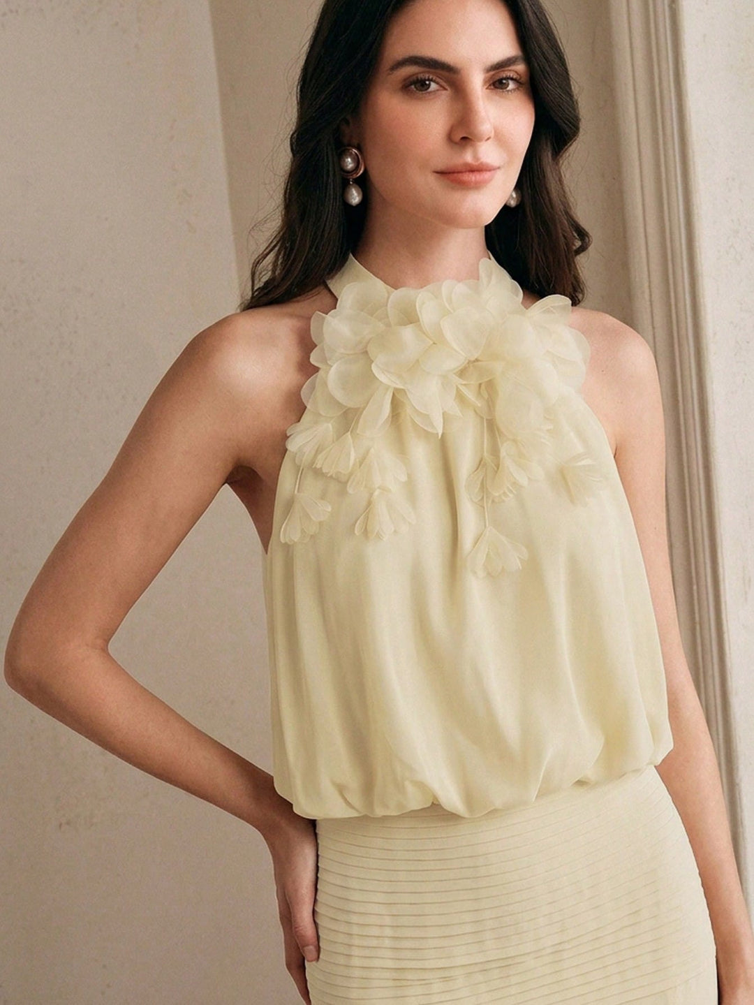 Rochie maxi SHEIN, portocaliu