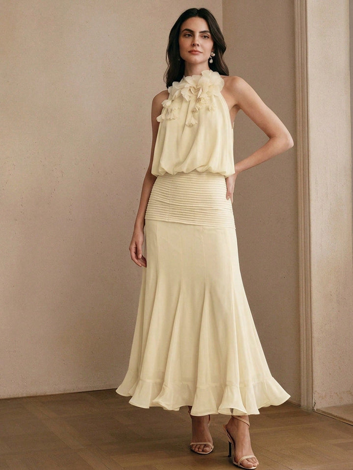 Rochie maxi SHEIN, portocaliu