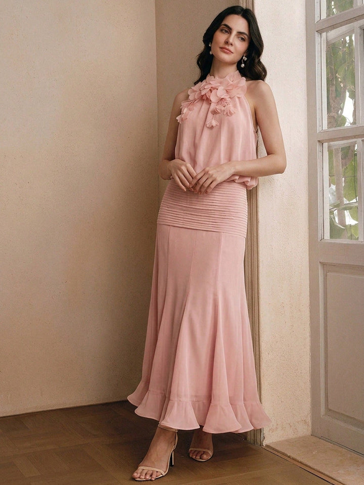 Rochie maxi SHEIN, roz