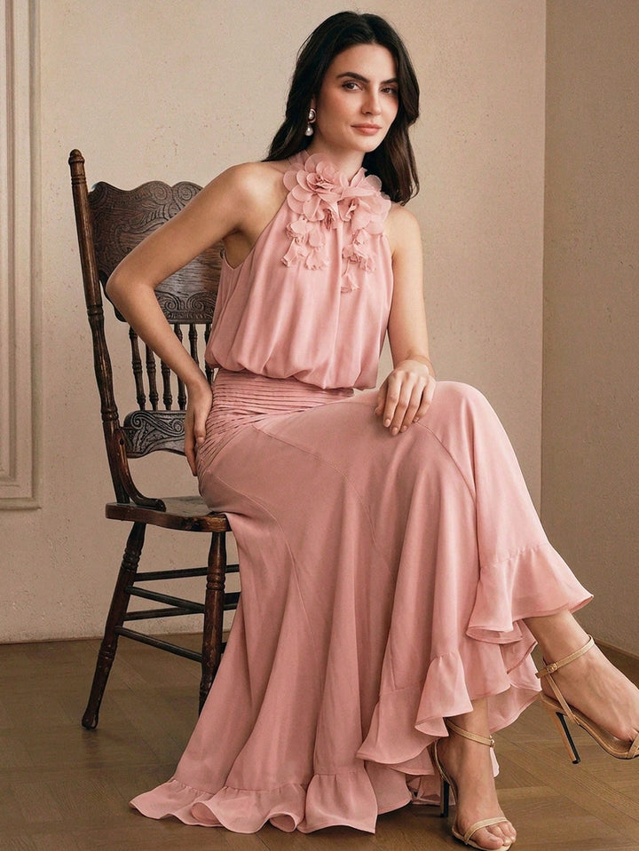 Rochie maxi SHEIN, roz