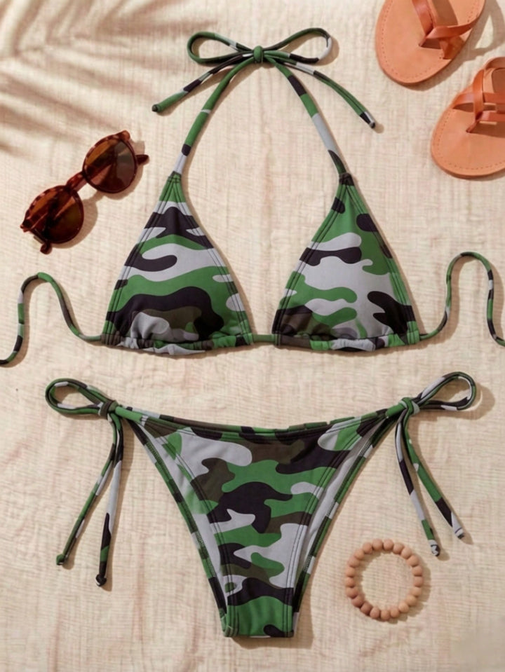 Set bikini SHEIN, kaki