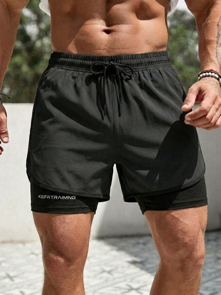 Pantaloni scurți SHEIN, negru