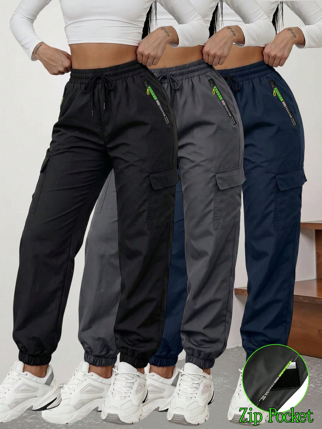 Pantaloni SHEIN, negru