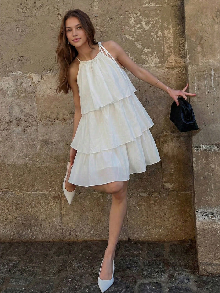 Rochie mini SHEIN, alb