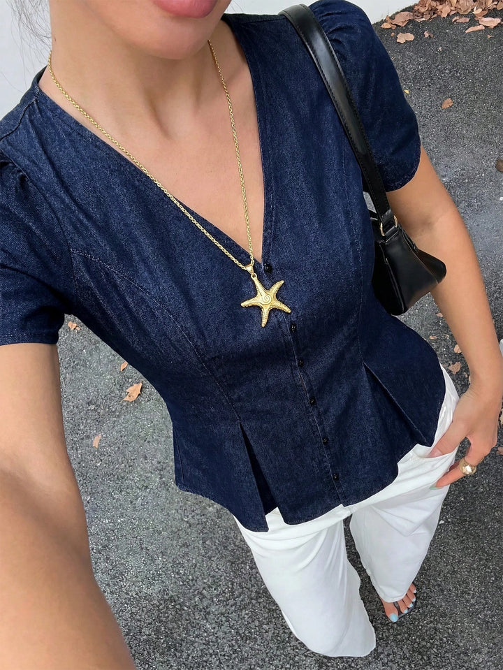 Top SHEIN, albastru