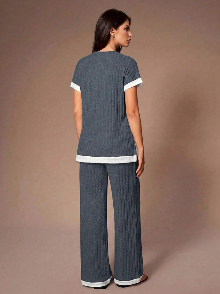 Set pijamale SHEIN, albastru
