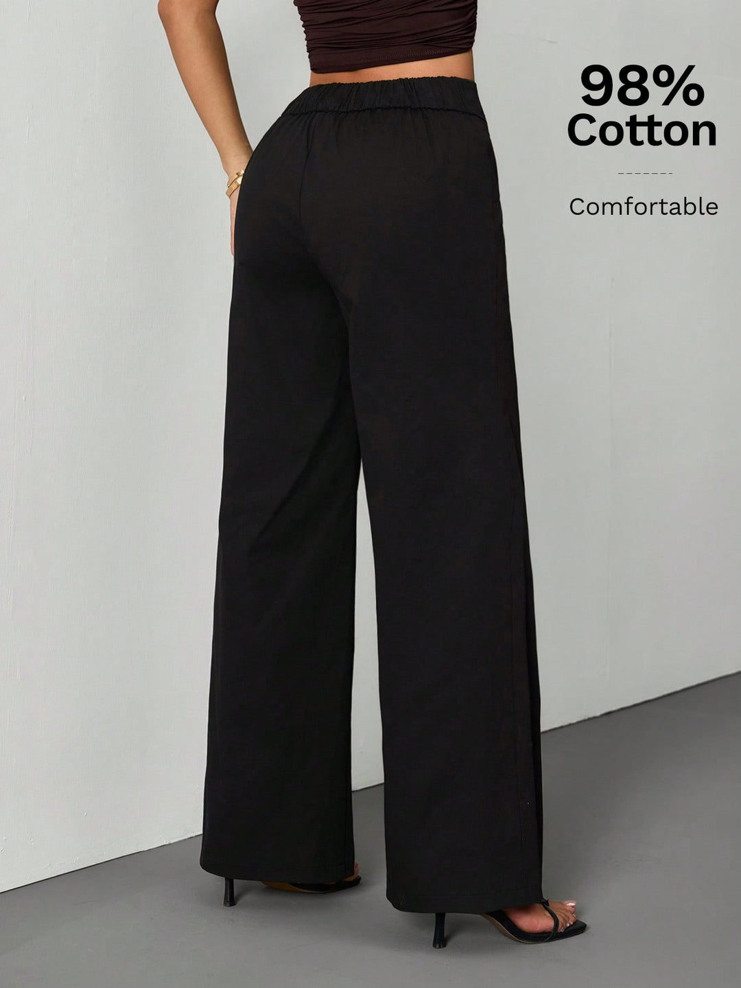 Pantaloni SHEIN, negru