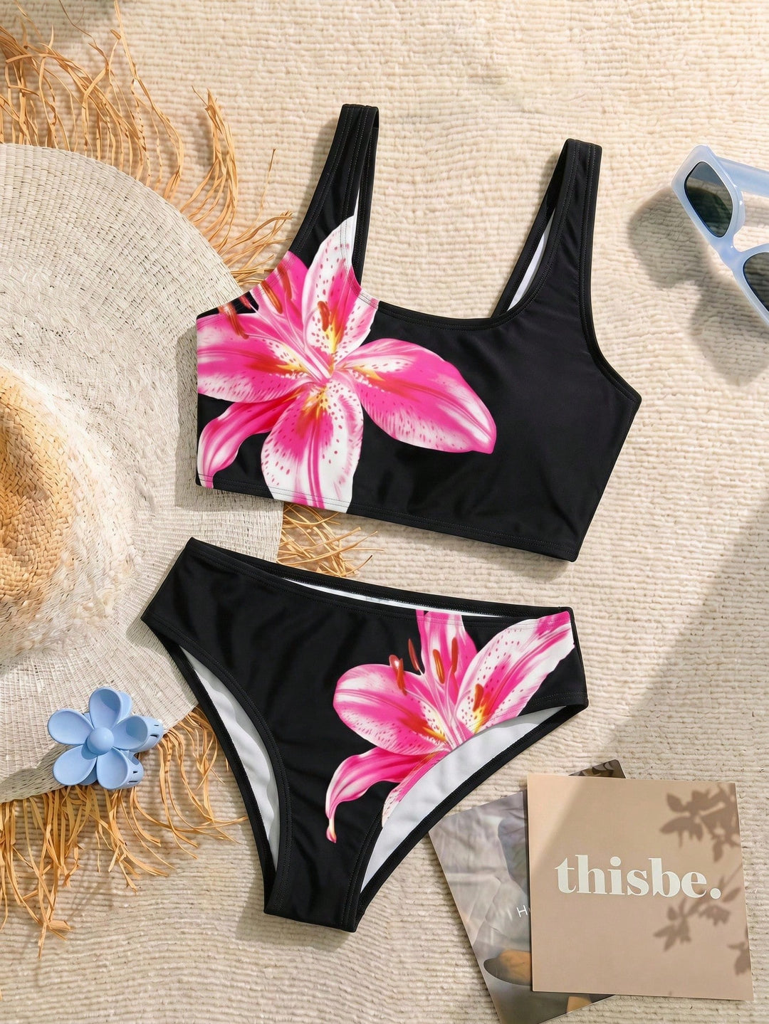 Set bikini SHEIN, negru