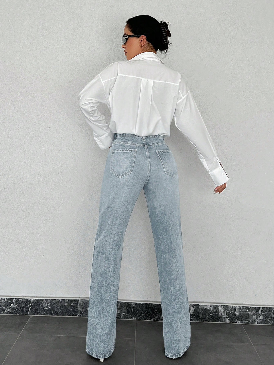Jeans SHEIN, albastru