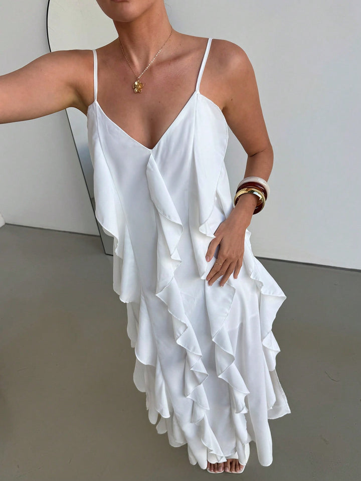 Rochie maxi SHEIN, alb