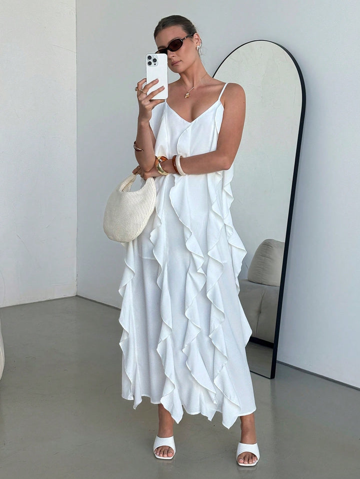 Rochie maxi SHEIN, alb