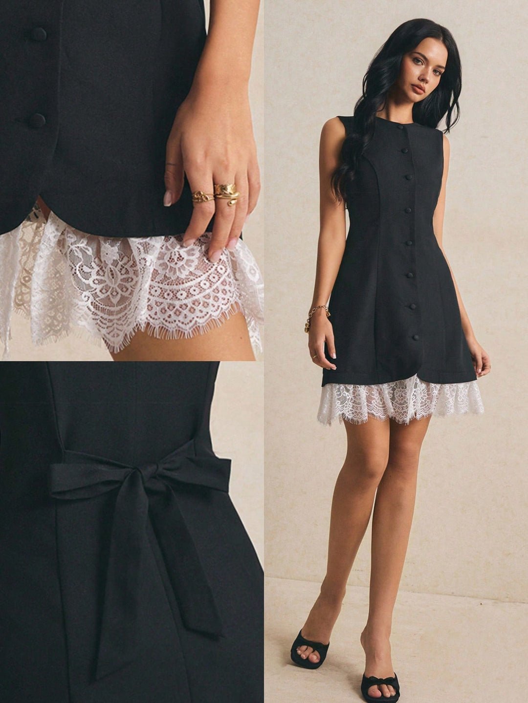 Rochie scurtă SHEIN, negru