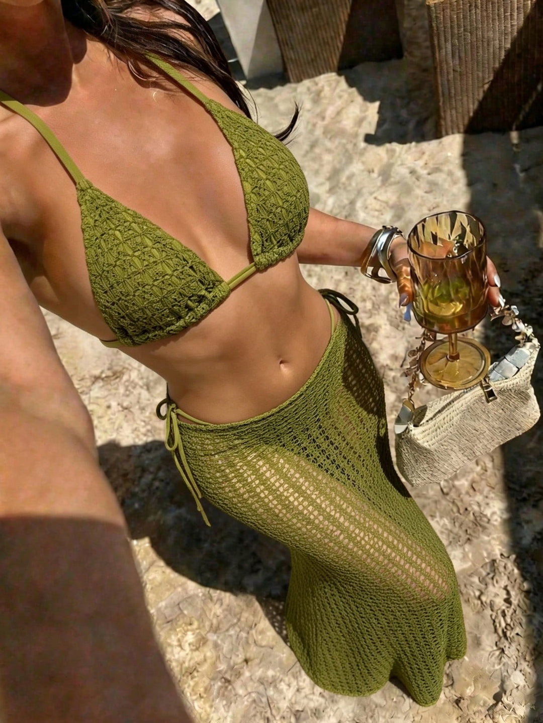Set bikini SHEIN, verde