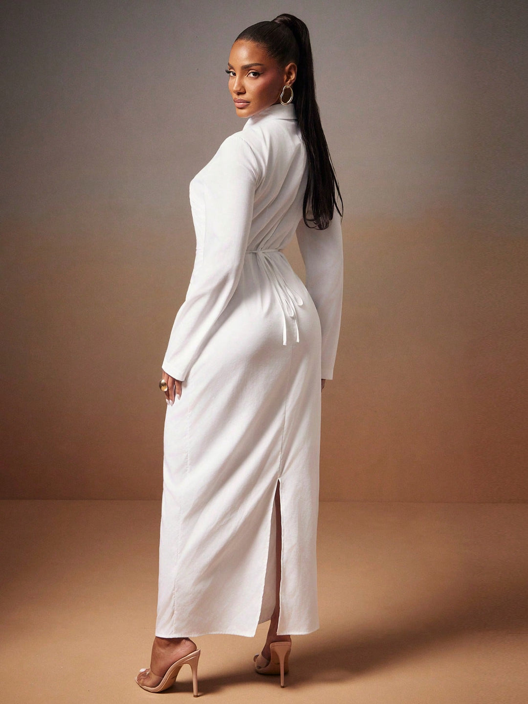 Rochie maxi SHEIN, alb
