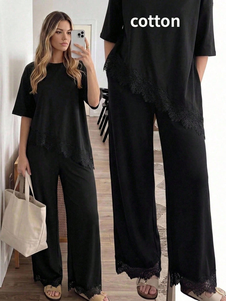 Pantaloni SHEIN, negru