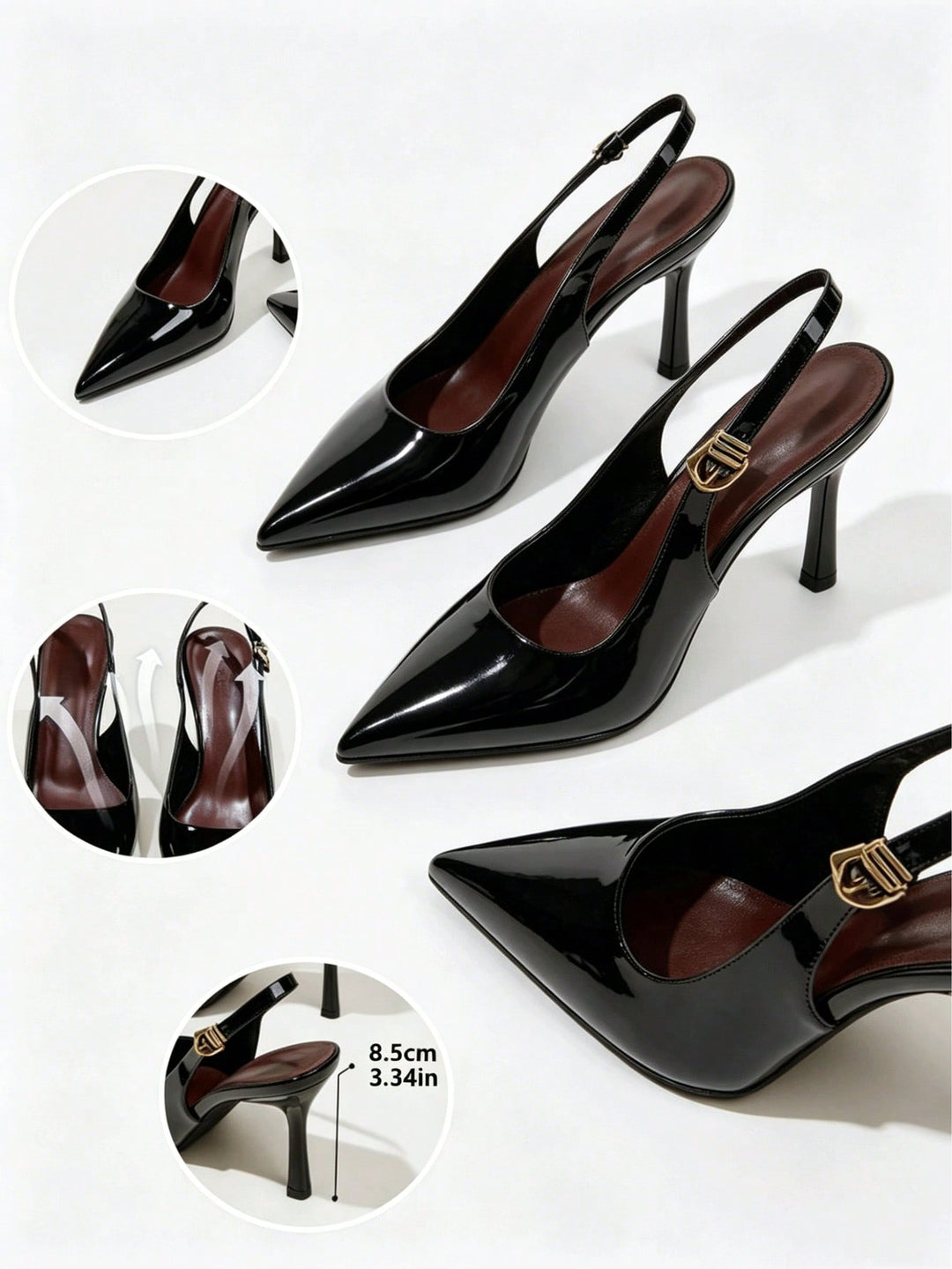 Sandale SHEIN, negru
