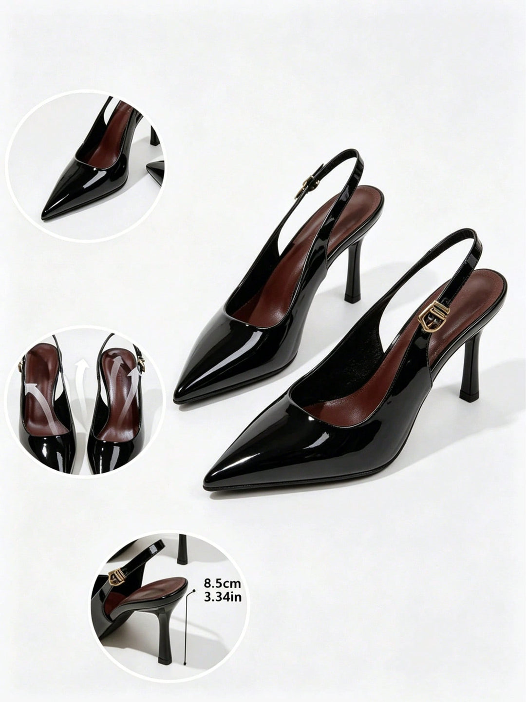 Sandale SHEIN, negru