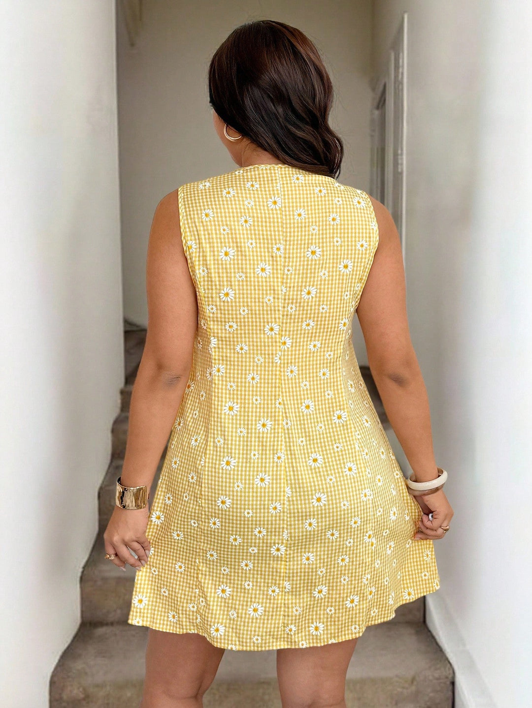 Rochie mini SHEIN, galben