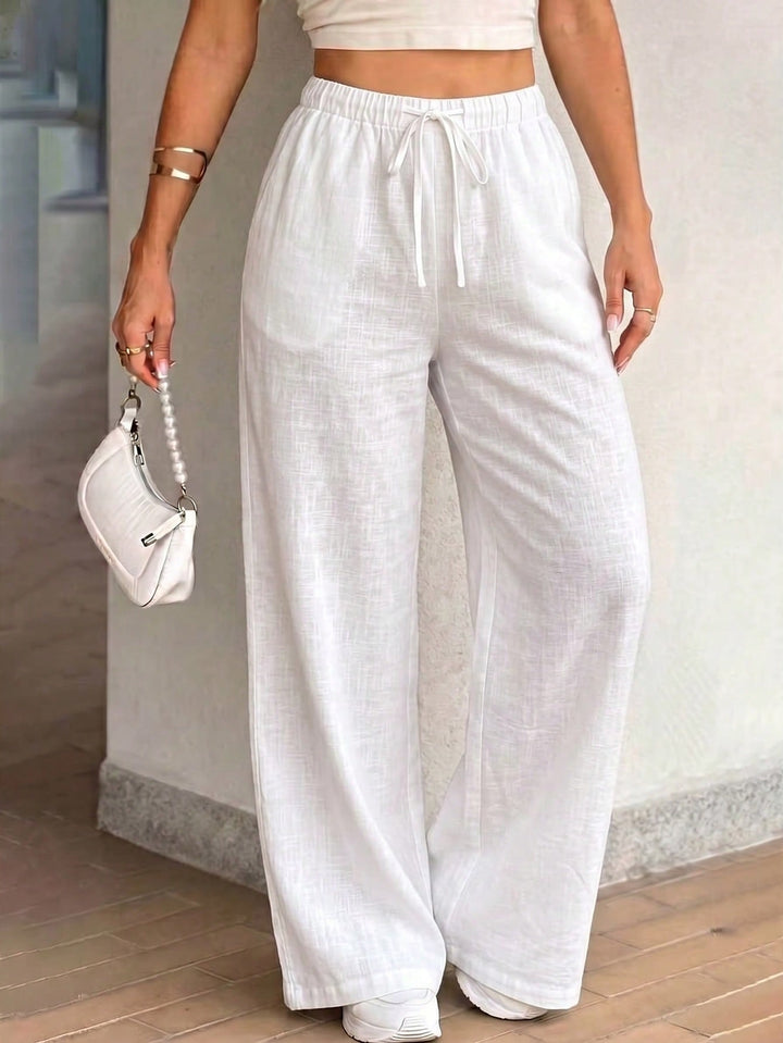 Pantaloni SHEIN, alb