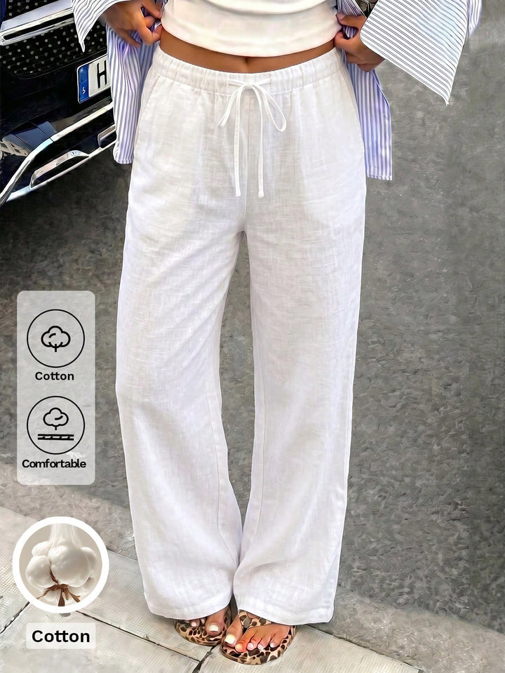 Pantaloni SHEIN, alb