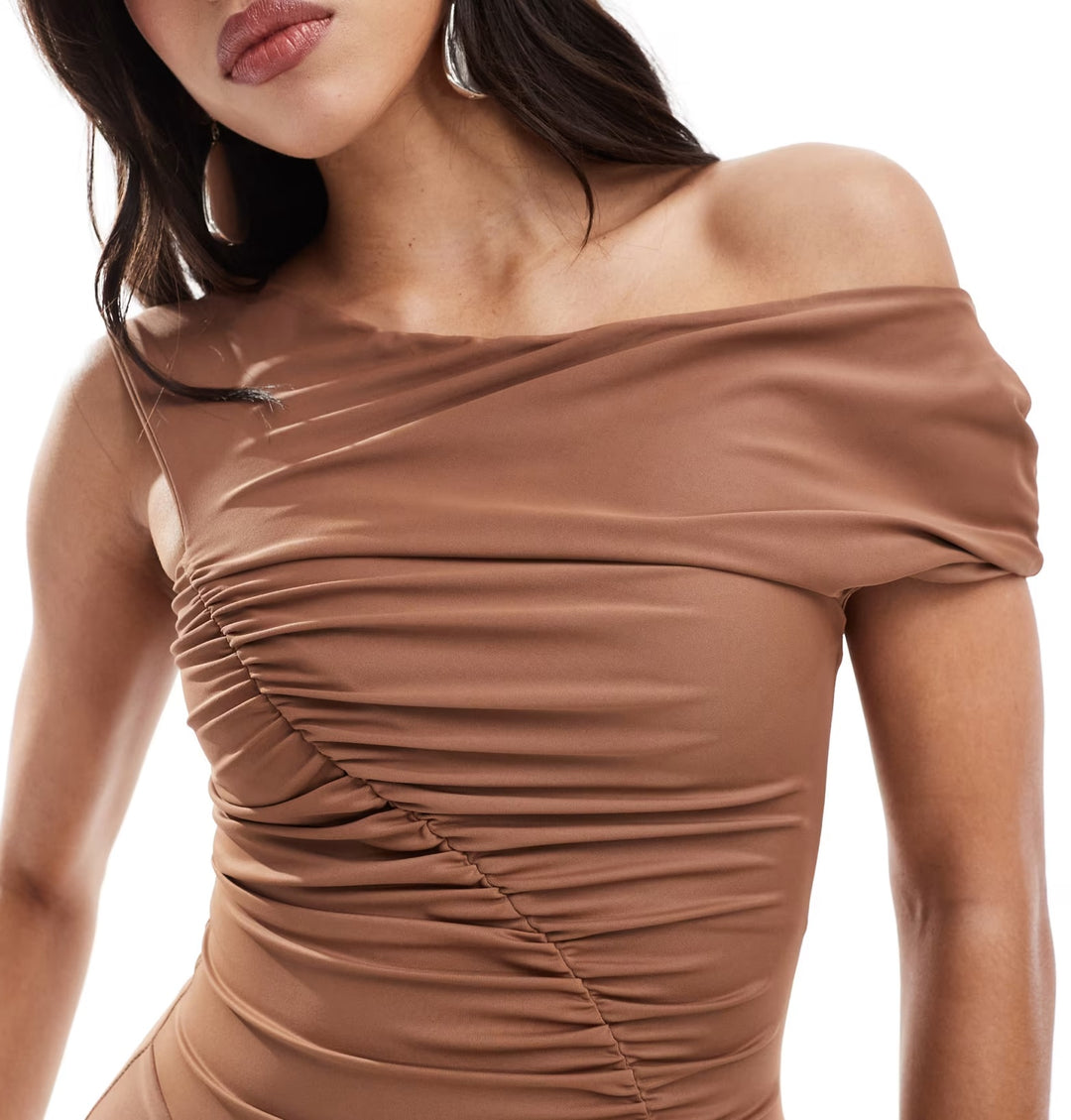 ASOS midi ruha, barna