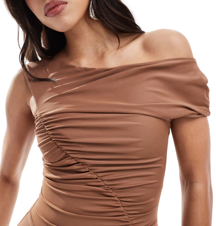ASOS midi ruha, barna