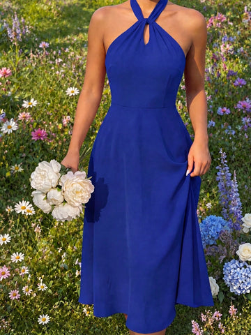 Rochie maxi SHEIN, albastru