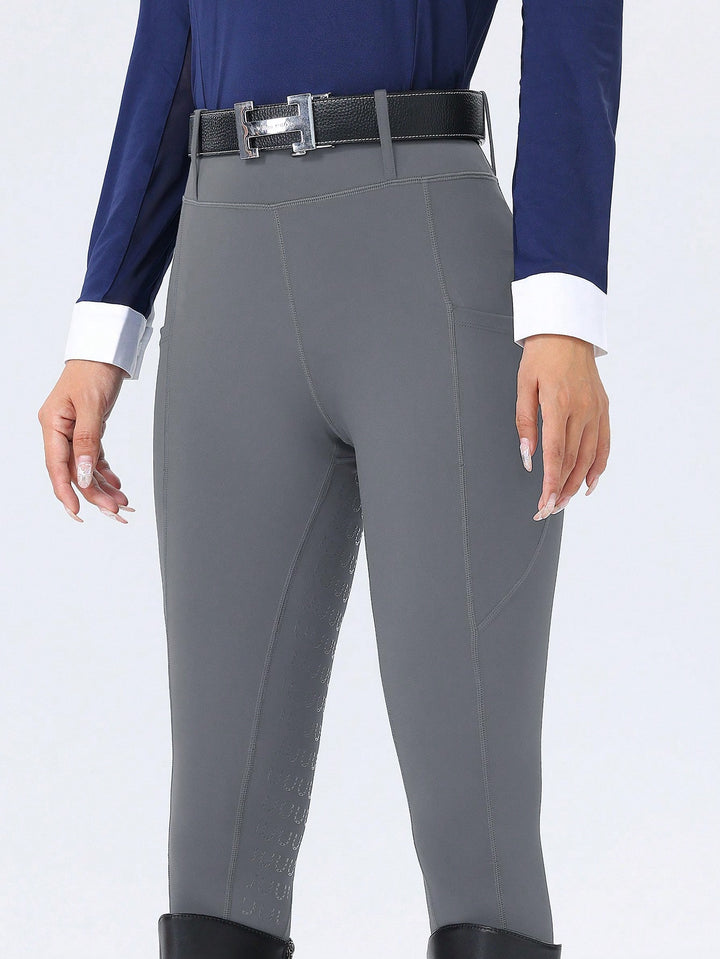 Pantaloni de echitație SHEIN, gri