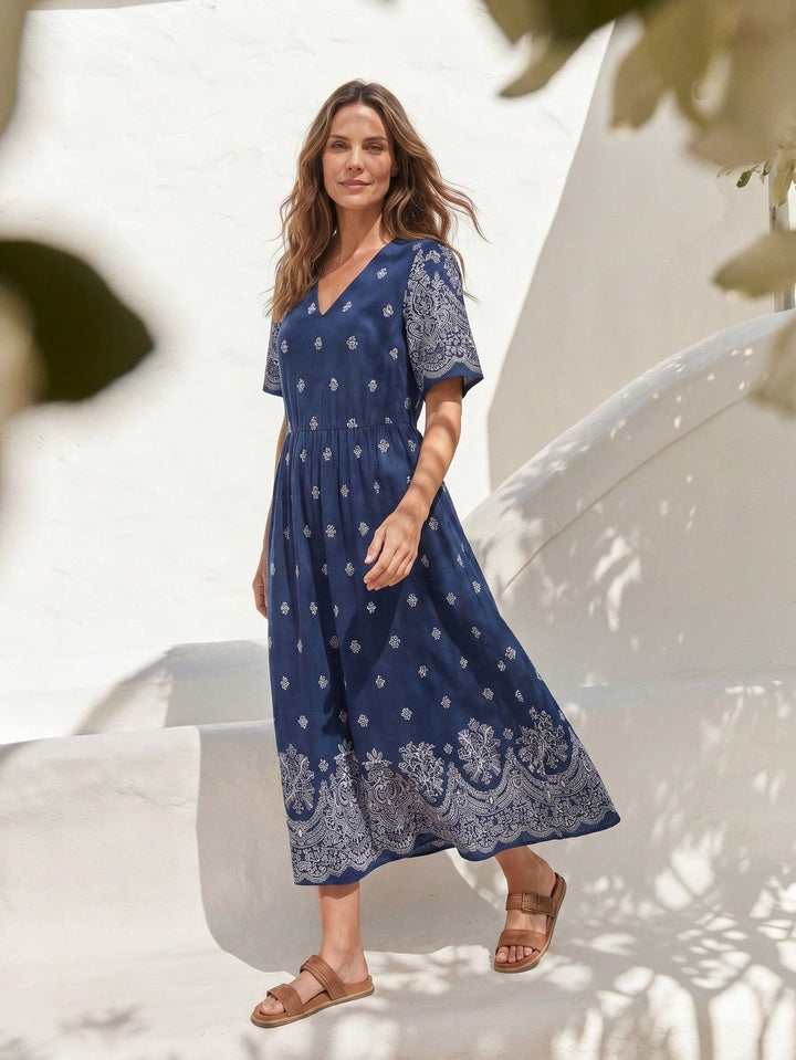 Rochie maxi SHEIN, albastru
