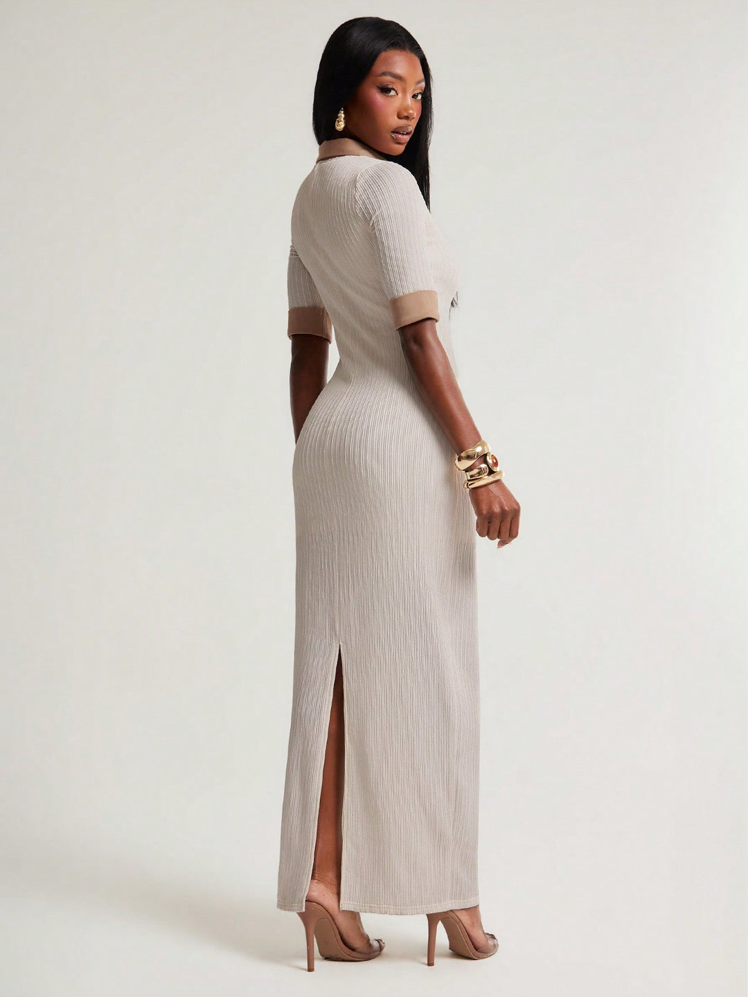 Rochie maxi SHEIN, alb