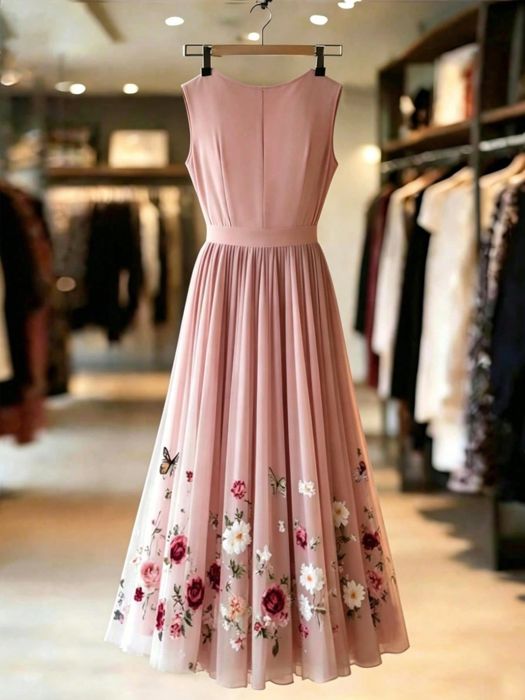 Rochie maxi SHEIN, roz