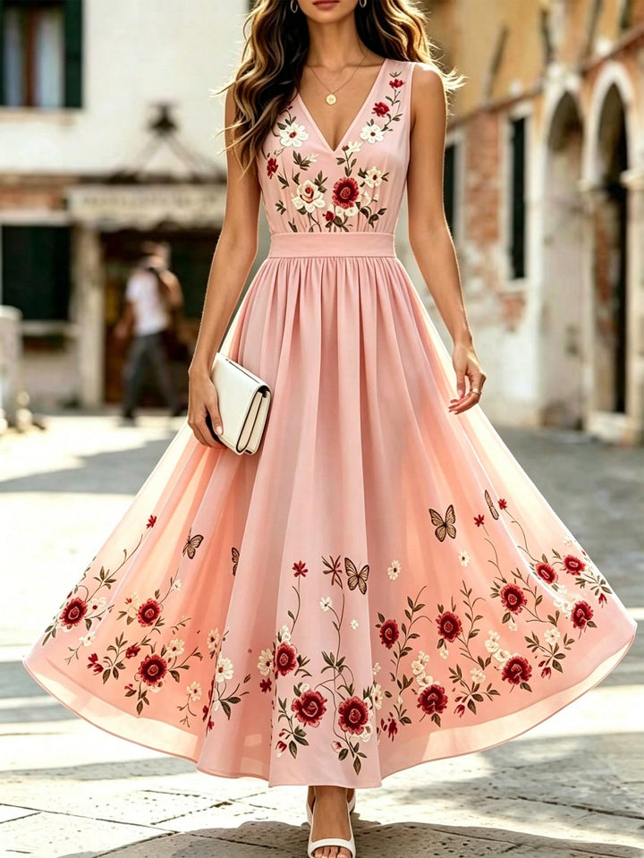 Rochie maxi SHEIN, roz