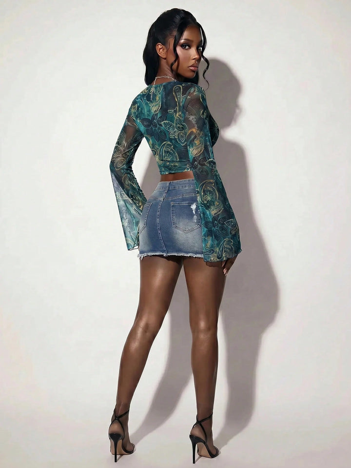 Top SHEIN, albastru