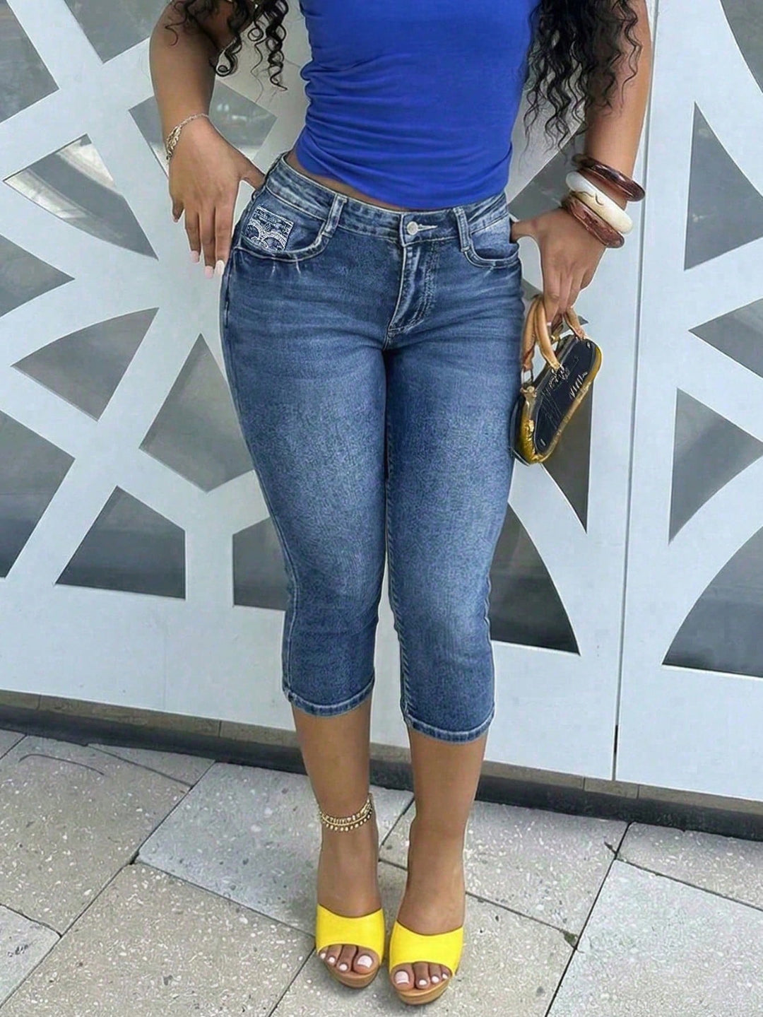 Jeans SHEIN, albastru